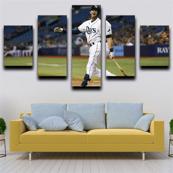 5 piece canvas art framed prints The Rays decor picture-1219 (3)
