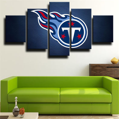 5 piece canvas art framed prints Titans LOGO wall picture-1204 (1)