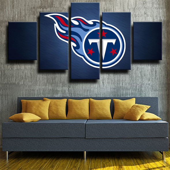 5 piece canvas art framed prints Titans LOGO wall picture-1204 (2)