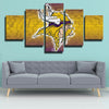 5 piece canvas art framed prints ViQueens yellow Irregular wall decor-1203 (3)