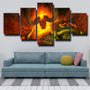 5 piece canvas art framed prints WOWIII The Frozen Throne home decor-1205 (3)