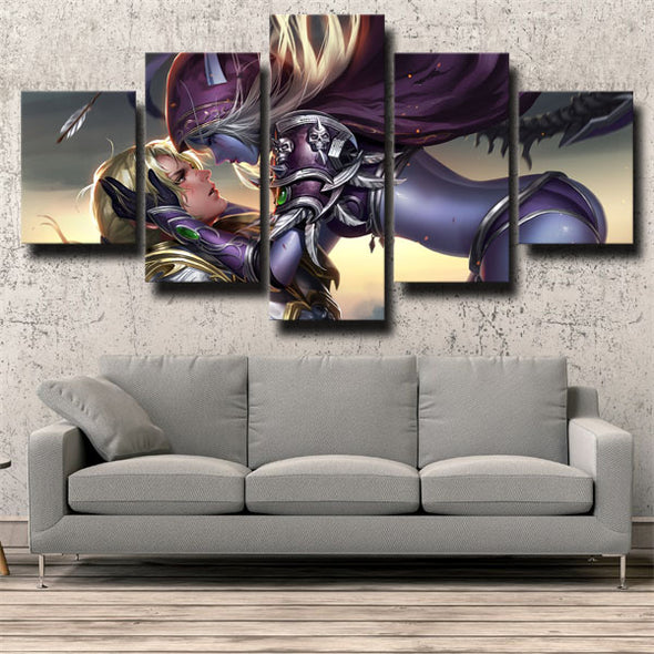 5 piece canvas art framed prints WOW Battle for Azeroth wall picture-1204 (2)