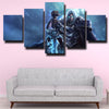 5 piece canvas art framed prints WOW Cataclysm Arthas home decor-1222 (3)