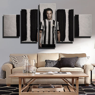 5 piece canvas art framed prints Zebre Piero stripe live room decor -1319 (4)