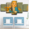 5 piece canvas art framed prints Zelda Princess Zelda decor picture-1620 (2)