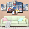 5 piece canvas art framed prints anime Pokemon Lugia live room decor-1823 (3)