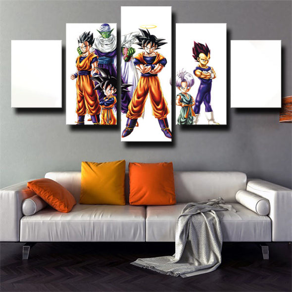 5 piece canvas art framed prints dragon ball 6 characters wall picture-1942 (1)