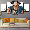 5 piece canvas art framed prints dragon ball Goku kid decor picture-2075 (2)