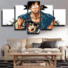 5 piece canvas art framed prints dragon ball Goku kid decor picture-2075 (3)