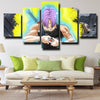 5 piece canvas art framed prints dragon ball Trunks yellow wall picture-1997 (3)
