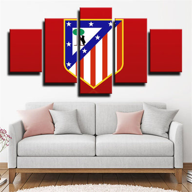 5 piece canvas art framed prints print Atlético Madrid Embleme  wall picture1215 (1)