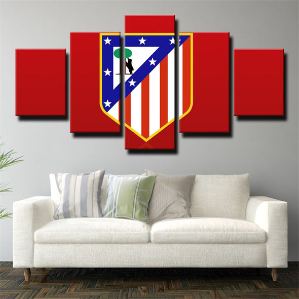 5 piece canvas art framed prints print Atlético Madrid Embleme  wall picture1215 (3)