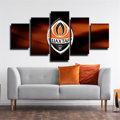5 piece canvas art framed prints print FC Shakhtar Donetsk Embleme  wall picture1204 (1)