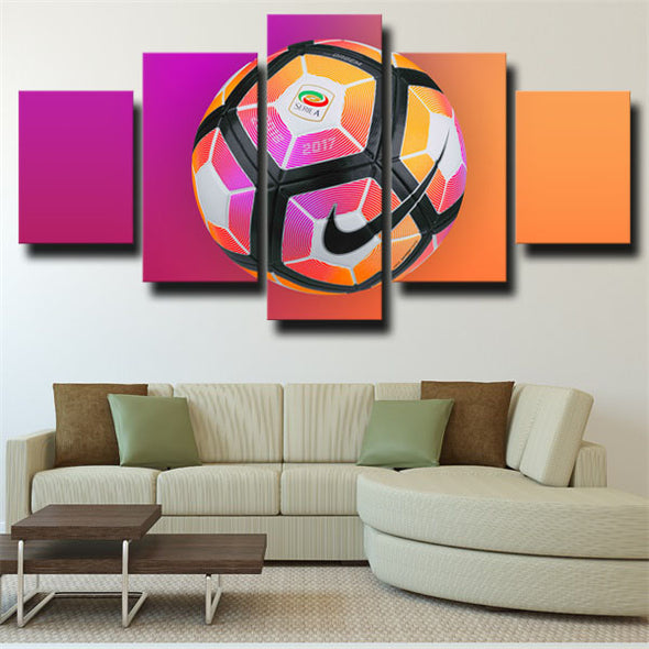 5 piece canvas art framed prints serie soccer live room decor-1605 (1)