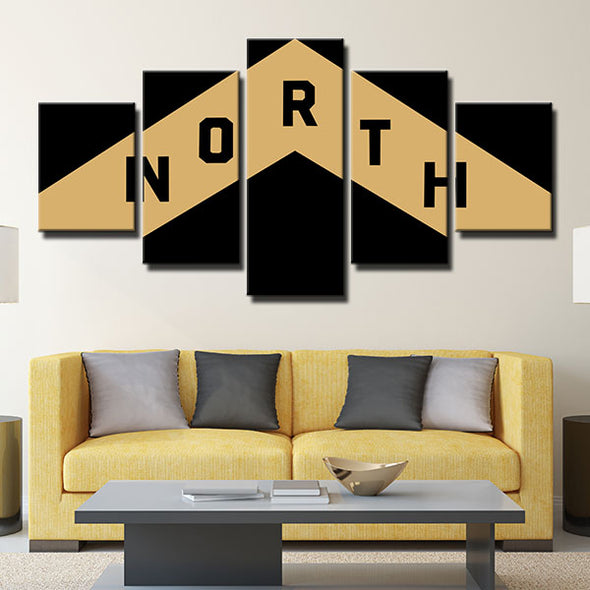 5 piece canvas art framed prints the Big Smoke north home decor-1213 (1)
