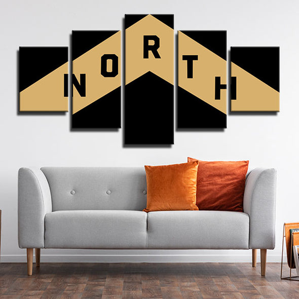 5 piece canvas art framed prints the Big Smoke north home decor-1213 (3)