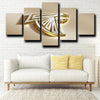 5 piece canvas art prints Atlanta Falcons Emblem Gold home decor-1239 (4)