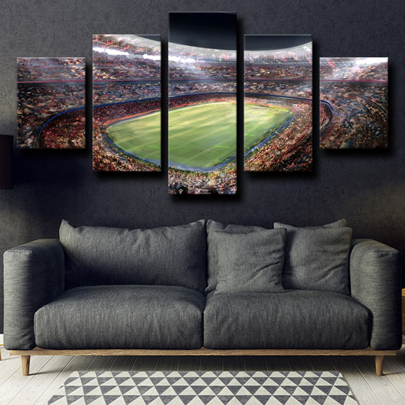 5 piece canvas art prints Barcelona Camp Nou Stadium wall picture-1220 (2)