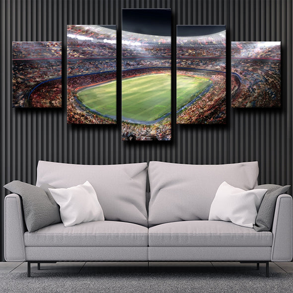 5 piece canvas art prints Barcelona Camp Nou Stadium wall picture-1220 (4)