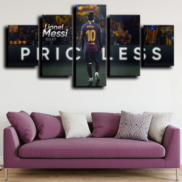 5 piece canvas art prints Barcelona Messi decor Picture-1231 (4)