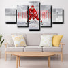 5 piece canvas art prints Detroit Red Wings Zetterberg decor picture-1204 (2)