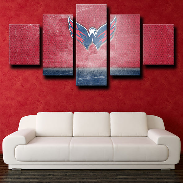 5 piece canvas art prints Washington Capitals Logo wall picture-1201 (4)