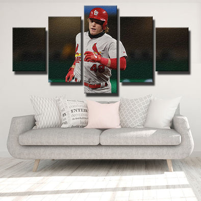  Framed Sports Art Saint Louis Sports Pictures Busch Stadium  Painting 3 Panel Wall Art Modern Wall Decor for Living Room Giclee  Gallery-Wrapped Posters and Prints, 42 Wx28 H: Posters & Prints