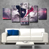5 piece canvas frame art prints Texans Split wall decor picture-1221 (3)