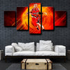 5 piece canvas painting art Trail Blazers Lillard live room decor-1214 (1)
