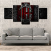 5 piece canvas painting art prints AC Milan home decor1209 (1)