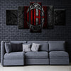5 piece canvas painting art prints AC Milan home decor1209 (4)