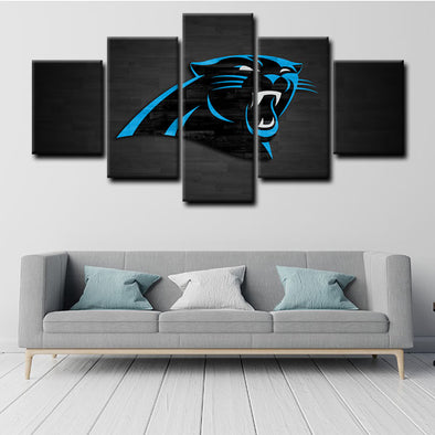 5 piece canvas painting art prints Carolina Panthers home decor1223 (1)