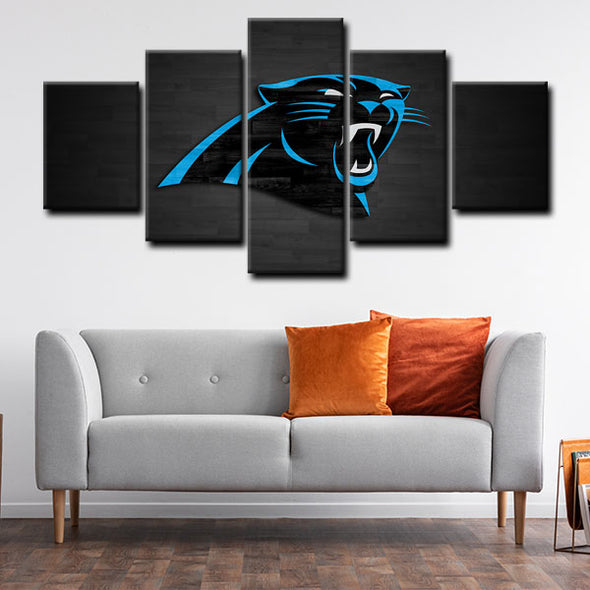 5 piece canvas painting art prints Carolina Panthers home decor1223 (3)