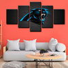 5 piece canvas painting art prints Carolina Panthers home decor1223 (4)