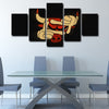 5 piece canvas painting art prints Chicago Bulls home decor1230 (3)