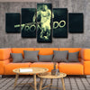  5 piece canvas painting art prints Cristiano Ronaldo home decor1209 (2)