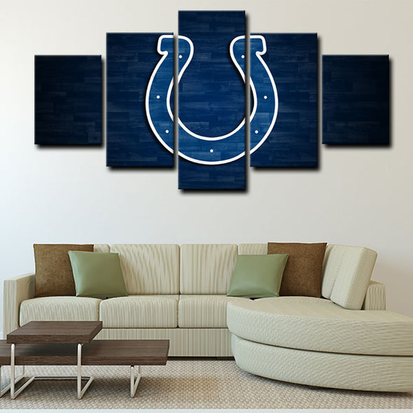 5 piece canvas painting art prints Indianapolis Colts home decor1216 (1)