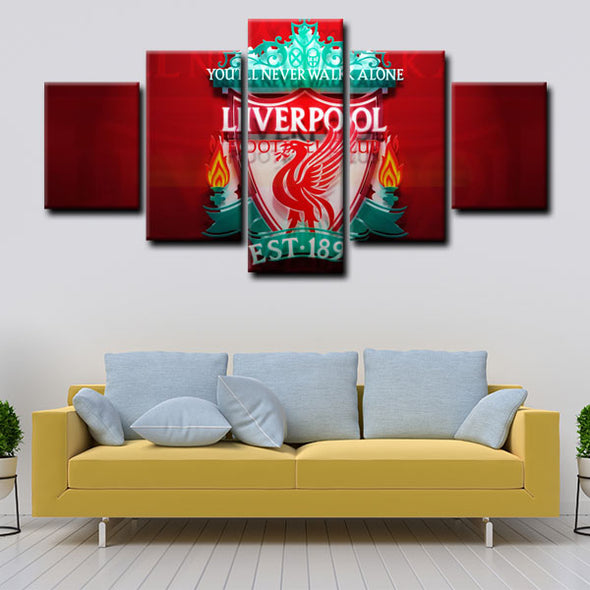 5 piece canvas painting art prints Liverpool Football Club home decor1209 (2)