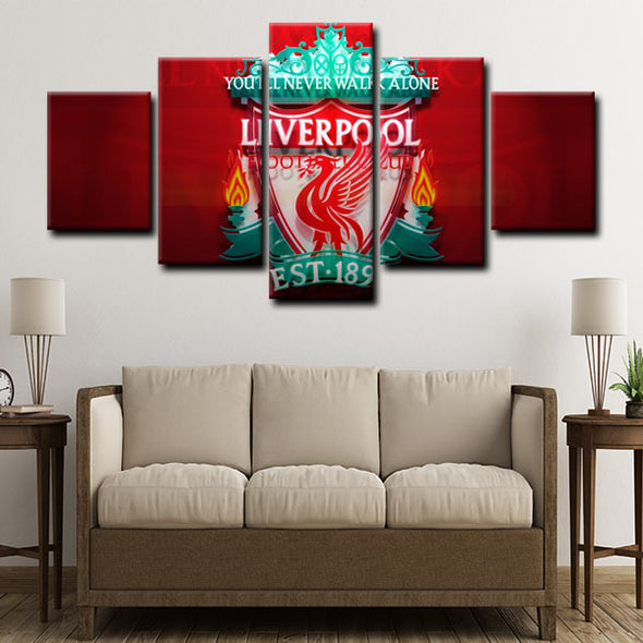 5 piece canvas painting art prints Liverpool Football Club home decor1209 (3)