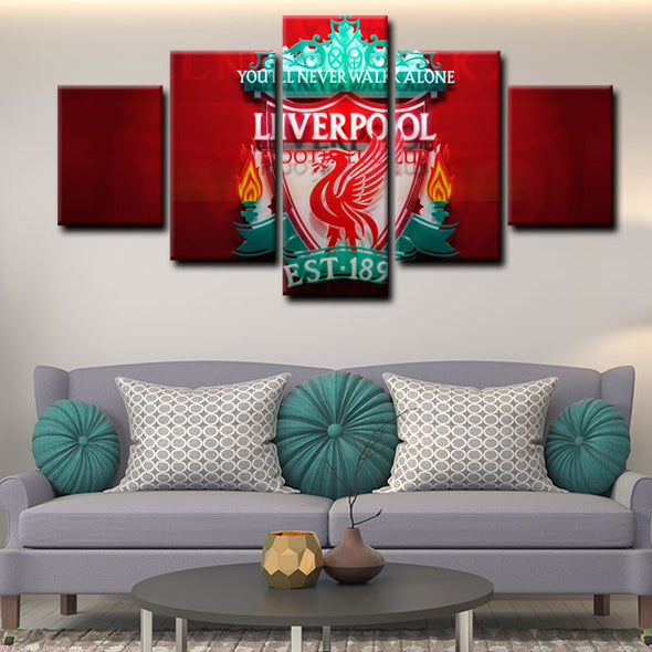 5 piece canvas painting art prints Liverpool Football Club home decor1209 (4)