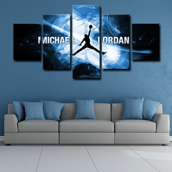5 piece canvas painting art prints Michael Jordan home decor1227 (1)