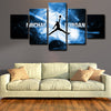 5 piece canvas painting art prints Michael Jordan home decor1227 (2)
