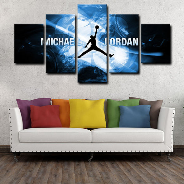 5 piece canvas painting art prints Michael Jordan home decor1227 (4)