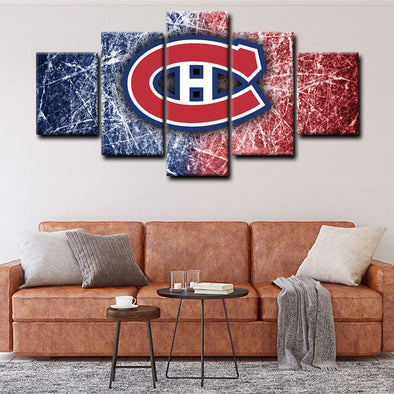 5 piece canvas painting art prints Montreal Canadiens home decor1209 (1)