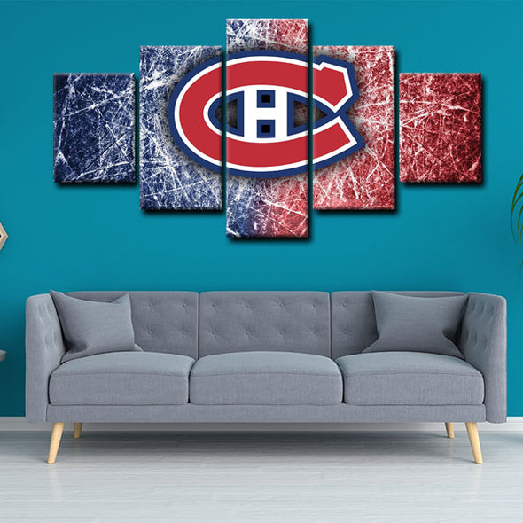 5 piece canvas painting art prints Montreal Canadiens home decor1209 (3)