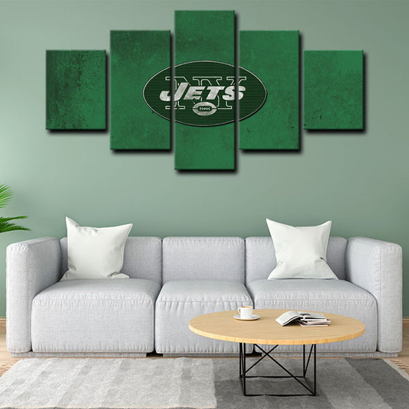5 piece canvas painting art prints New York Jets home decor1209 (2)
