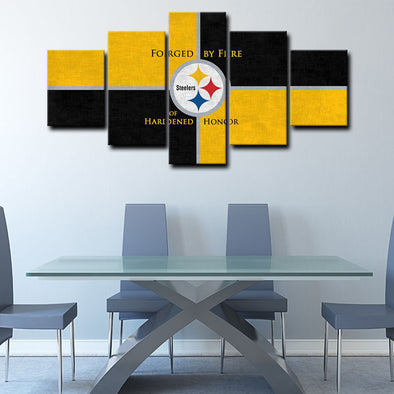 5 piece canvas painting art prints Pittsburgh Steelers home decor1219 (1)
