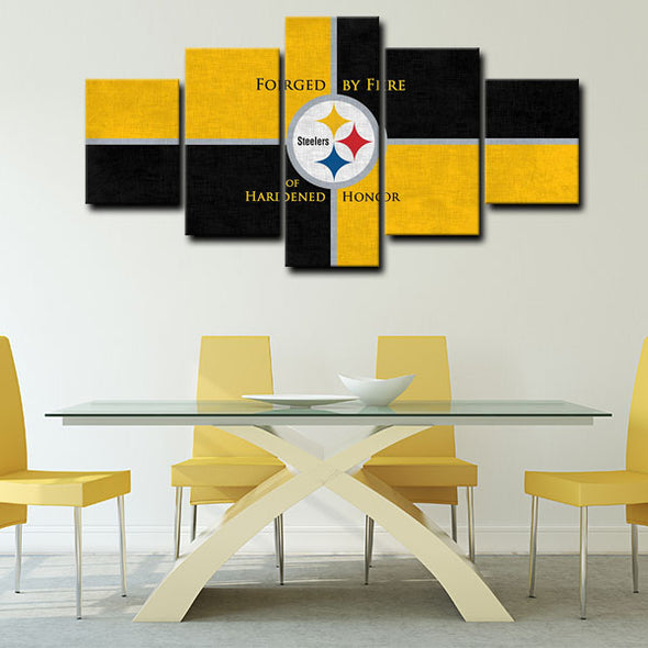 5 piece canvas painting art prints Pittsburgh Steelers home decor1219 (4)