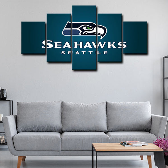  5 piece canvas painting art prints Seattle Seahawks home decor1209 (2)
