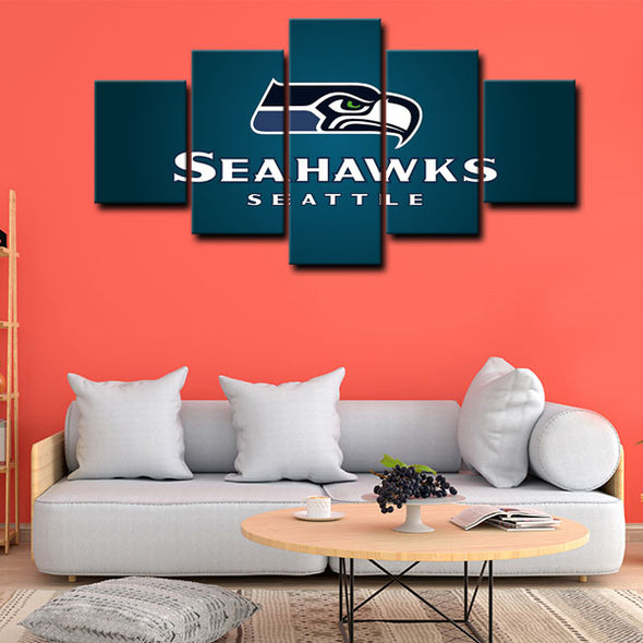 5 piece canvas painting art prints Seattle Seahawks home decor1209 (3)